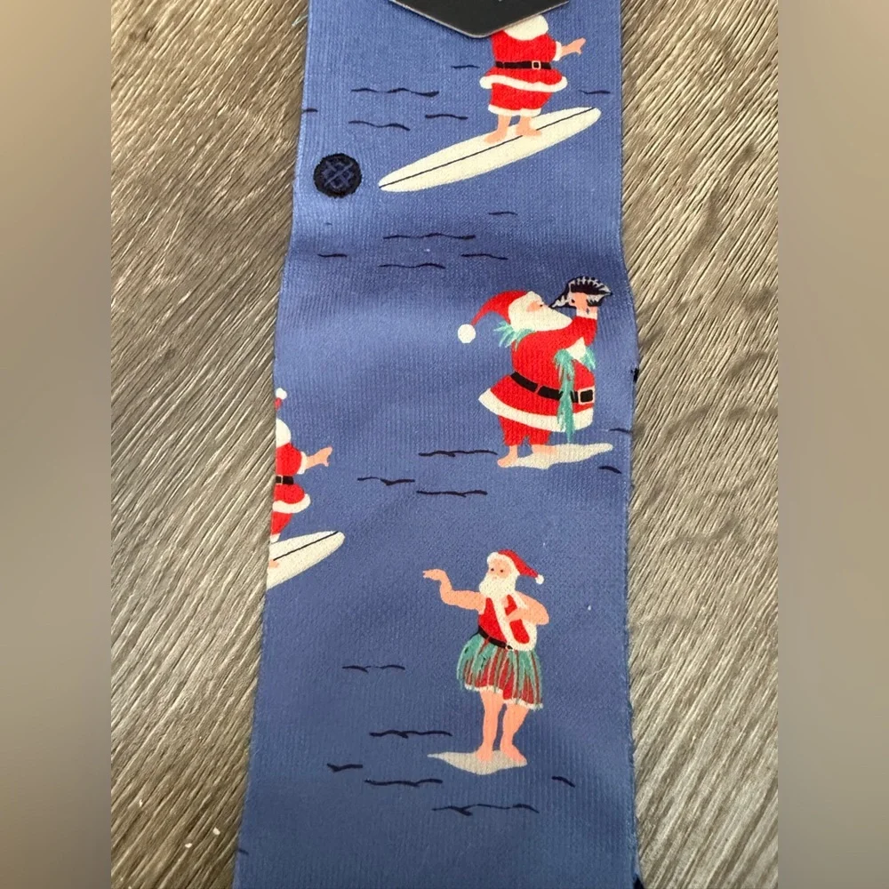 🆕 Stance Kids Casual Crew Socks Surfing Santa Blue Novelty Crew Size L 3–5.5
